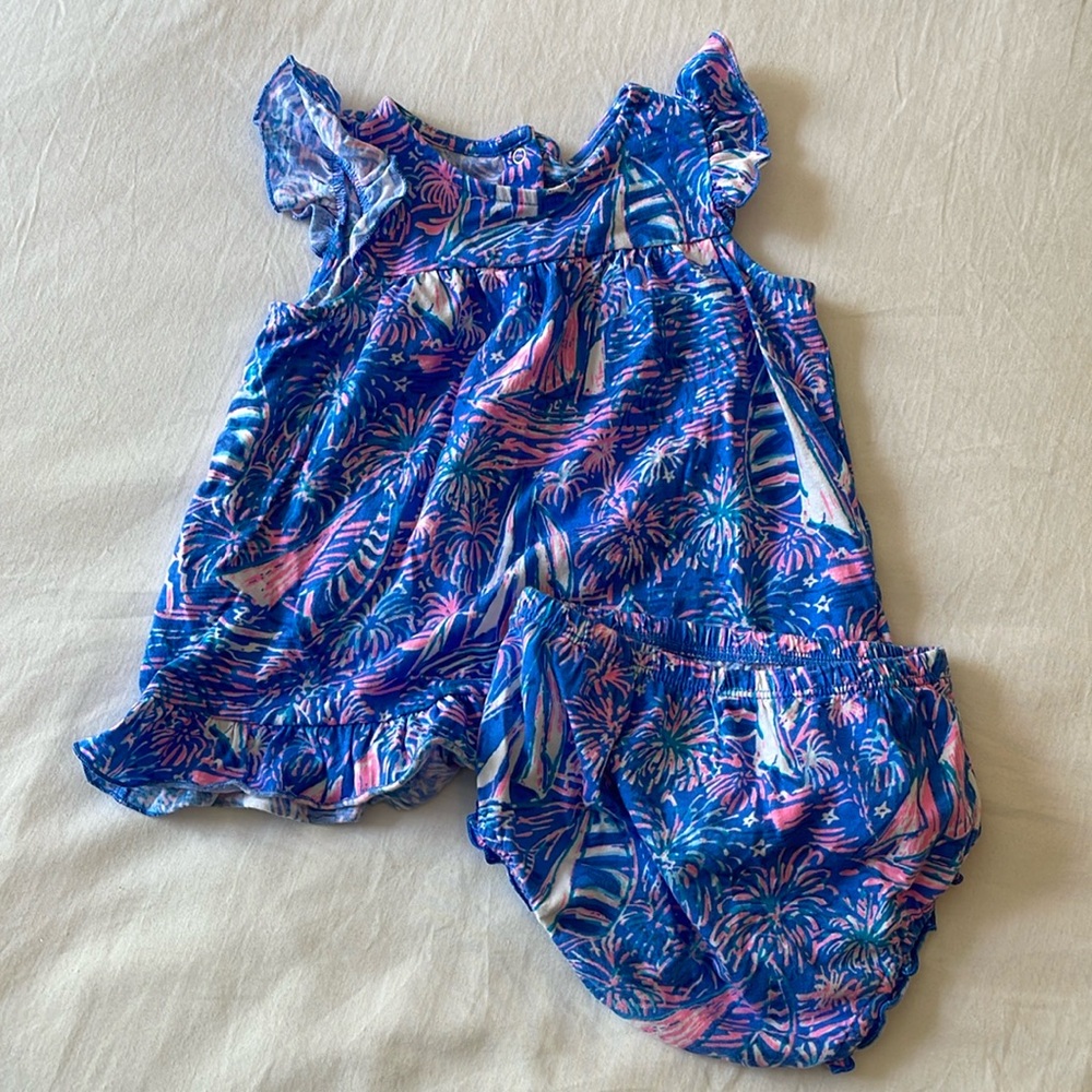 Lilly Pulitzer dress for baby girl. 6-12 month